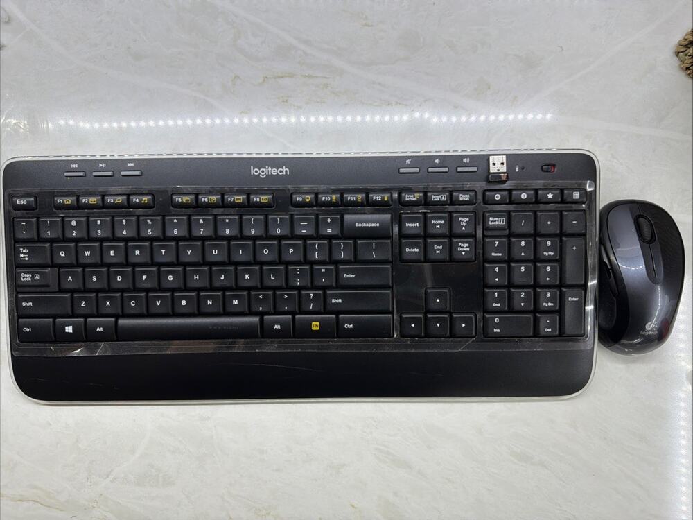 Logitech K520 M510 Wireless Keyboard Mouse Combo Set W/ Unifying Receiver Tested